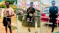Man with one leg shares throwback photo of when his two legs where complete