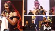 Emotional moment Tiwa Savage honoured Sylvester Oromoni, others during concert in Lagos