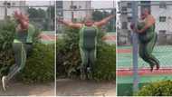 Actress Foluke Daramola leaves fans rolling with laughter as she joins viral ‘flying’ challenge on TikTok