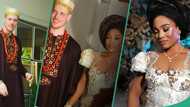 Nigerian lady marries her German lover, shares their wedding’s memorable moments