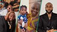 Davido brags about his family genes, shows resemblance between daughter Imade and her grandpa
