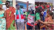 "You don learn Esan by force": Mercy Johnson's hubby's people shower her with love as they campaign for him