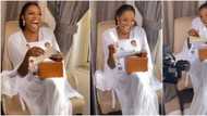 Who doesn't like money? Cute bride says in excitement as hubby gifts her cheque on wedding morning, many react