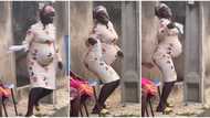"She is exercising": Heavily pregnant woman dances strongly on the street, video of precise steps goes viral