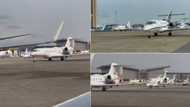"Money full this country": Video shows high-class private jets at Abuja airport for Tinubu's inauguration