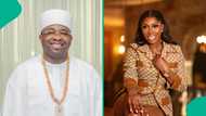 Moment between Oba Elegushi and Medlin Boss raises eyebrows: “Another wife loading”