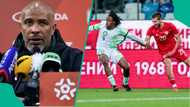 Eric Chelle reacts after Super Eagles’s thrilling 3-3 draw against Russia