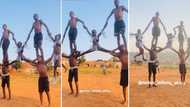 "This is called talent": Children display extreme flexibility as they form human pyramid in viral video