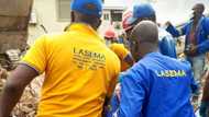 Breaking: Another tragedy as 7-storey building collapses in Lagos, 2 bodies recovered, others trapped