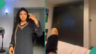 Lady expecting much on wedding night disappointed as her husband sleeps off, video emerges