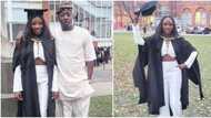 "My distinction baby": Taye Currency shares videos, photos as daughter bags 2nd degree from UK university