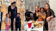 One big family: Lola Omotayo joins Paul Okoye’s wife and kids for Thanksgiving in US, shares lovely photos