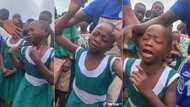 "Jonathan it won't be well with you": Reactions as little girl breaks down in tears while singing 'breakfast' song