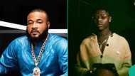 Sam Larry dances in cryptic video to Ayefele's song, hand gesture sparks harsh comments: "God abeg"