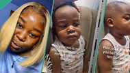 "This boy too like shakara": Little boy refuses to smile with mother who scolded him, video trends