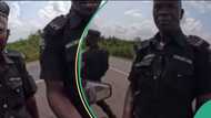 “Wetin you bring come?”: Policemen stop lady riding bike from Netherlands to Abuja, video trends