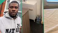 "They have gone back": UK-based man shows empty rooms of Nigerians who returned home after Japa