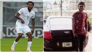 Super Eagles star shows off his N100m Bentley with customised plate number (photo)