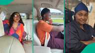 Moment Mercy Aigbe freaked out as teenage son drove her for the first time draws reactions