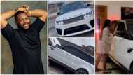 BBNaija: Video as Frodd’s mechanic returns Range Rover to wife after warning on live TV, fans challenge him