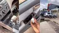 "It happened in few minutes": Nigerian lady living in Ibadan cries out as unidentified hoodlums burgle her car