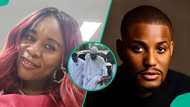 Alexx Ekubo: Abroad nurse questions E-Money’s choice of outfit at actor’s burial, many react