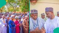 Gwamna Inuwa, Sanata Danwambo sun hadu a jana'iza kasa da wata 3 kafin gwada kwanji a zabe