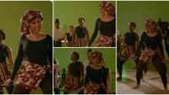 Rapper Cardi B rocks gele and wrapper as she learns African dance (video)