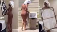 "God told me to throw it away": Lady displays strange portrait in her room, video causes buzz online