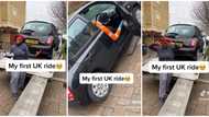 "I will never complain": Nigerian mum buys her first car 5 months after moving to UK, shows it off in video