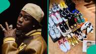 Rema shows off million of dollars new shoes collections, fans kick: "He is really ready to match am"