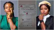 Young lady finishes Nigerian Law School with first class, gets special prize, people celebrate her