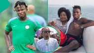 Super Eagles forward Samuel Chukwueze breaks down in tears as he lays his mum to rest in Abia