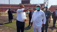 Gov Ugwuanyi Inspects Total Overhaul of Nnamdi Azikiwe Stadium’s Pitch in Enugu