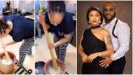 “I will learn anything to please you”: Rosy Meurer vows, pounds yam for hubby, Churchill in viral video