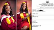 Nigerian lady celebrates graduating with 1st class in law school after she couldn't do it in the university