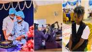 "Hope soldiers dey outside": Classmates sing and jubilate as Chef Dammy resumes school in video, causes stir