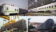 Joy as 7 train coaches to boost rail transportation land in Nigeria (photos)