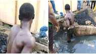 Nigerian community gives thief food and drink after apprehending him, makes him clean its drainage