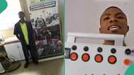 Kwara State University student builds solar power station that charges phones, carries light bulbs