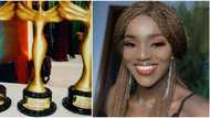 Actress Bukunmi Oluwasina in shock as she wins 3 major awards in one night, expresses gratitude to fans