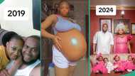 "4 children in 5 years": Lady and her husband welcome quadruplets, inspiring photos go viral