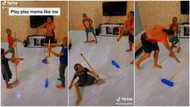 "I love to play with my kids": Video shows moment mum almost fell during game at home