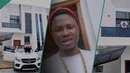 "E dey chop TikTok money": Oloba Salo rejoices as he acquires 1st house in Lekki, mansion stuns many