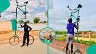 Young man with no engineering degree builds viral tall bicycle, shares how it changed his life