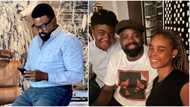 "Thank you Baba mi": Kunle Afolayan's children melt hearts as they thank him for paying their school fees