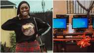 Giving back: Actress Linda Osifo celebrates 30th birthday at orphanage, donates computers for kids