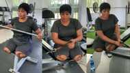 "I take care of my body": Charming lady who has no legs performs exercise at gym, video goes viral
