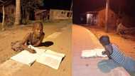 Social media users rally support for young boy spotted doing his homework under street light at night