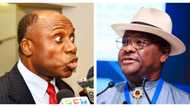 I employed you, I can't bring myself to your level - Amaechi fires back at Wike